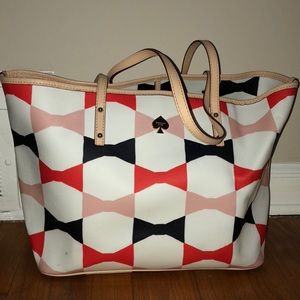 Kate spade bow sample tote bag